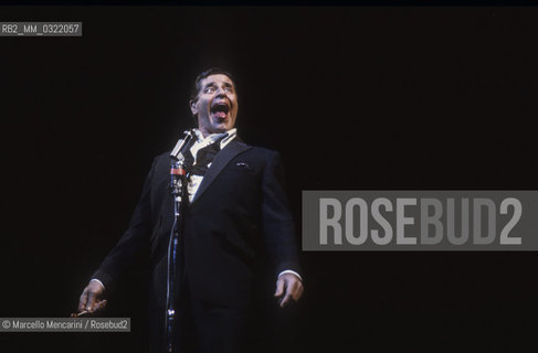 Cannes Film Festival 1984. Comic actor Jerry Lewis performing / Festival del Cinema di Cannes 1984. Lattore comico Jerry Lewis durante uno show - ©Marcello Mencarini/Rosebud2