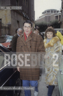 Rome, 1984. Comic actor Jerry Lewis and his second wife SanDee Pitnick (married in 1983)/ Roma, 1984. Lattore comico Jerry Lewis con la seconda moglie SanDee Pitnick (sposata nel 1983) - ©Marcello Mencarini/Rosebud2