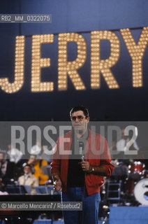 Rome, 1984. Comic actor Jerry Lewis performing a show / Roma, 1984. Lattore comico Jerry Lewis durante uno show - ©Marcello Mencarini/Rosebud2