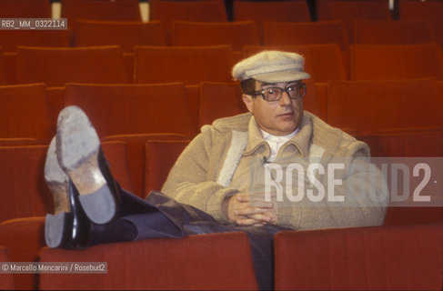 Rome, 1984. Italian actor Oreste Lionello / Roma, 1984. Lattore Oreste Lionello - ©Marcello Mencarini/Rosebud2