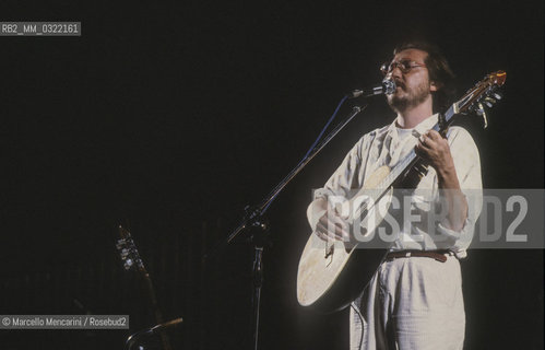 Italian singer and songwriter Claudio Lolli (about 1988) / Il cantautore Claudio Lolli (1988 circa) - ©Marcello Mencarini/Rosebud2