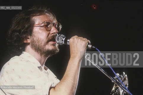 Italian singer and songwriter Claudio Lolli (about 1988) / Il cantautore Claudio Lolli (1988 circa) - ©Marcello Mencarini/Rosebud2