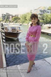 Venice Lido, Venice Film festival 1988. italian actress Gina Lollobrigida / Lido di Venezia, Mostra del Cinema di Venezia 1988. Lattrice Gina Lollobrigida - ©Marcello Mencarini/Rosebud2