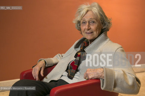 Libri Come, Festival of Books and Reading, Rome 2014. Italian writer Rosetta Loy / Libri Come Festa del Libro e della Lettura, Roma 2014. La scrittrice Rosetta Loy - ©Marcello Mencarini/Rosebud2