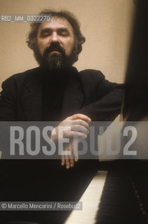 Rome, 1991, Romanian classical pianist Radu Lupu / Roma, 1991. Il pianista classico Radu Lupu - ©Marcello Mencarini/Rosebud2