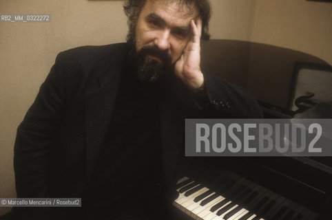 Rome, 1991, Romanian classical pianist Radu Lupu / Roma, 1991. Il pianista classico Radu Lupu - ©Marcello Mencarini/Rosebud2