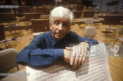 Rome, 1989. Swiss conductor Peter Maag / Roma, 1989. Il direttore dorchestra Peter Maag - ©Marcello Mencarini/Rosebud2