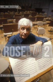 Rome, 1989. Swiss conductor Peter Maag / Roma, 1989. Il direttore dorchestra Peter Maag - ©Marcello Mencarini/Rosebud2