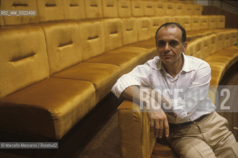 Rome, Pius XII Auditorium at Via della Conciliazione, concert hall of the Santa Cecilia Academy Orchestra, 1982. American conductor Lorin Maazel / Roma, Auditorium Pio XII in Via della Conciliazione, sede dei concerti dellAccademia di Santa Cecilia, 1982. Il direttore dorchestra Lorin Maazel - ©Marcello Mencarini/Rosebud2