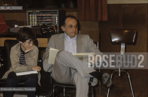 American conductor Lorin Maazel and his son (about 1982) / Il direttore dorchestra Lorin Maazel e suo figlio (1982 circa) - ©Marcello Mencarini/Rosebud2