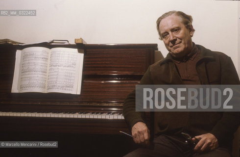 Australian conductor Charles Mackerras (about 1985) / Il direttore dorchestra Charles Mackerras (1985 circa) - ©Marcello Mencarini/Rosebud2