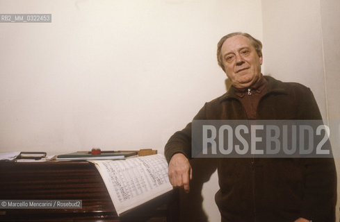 Australian conductor Charles Mackerras (about 1985) / Il direttore dorchestra Charles Mackerras (1985 circa) - ©Marcello Mencarini/Rosebud2