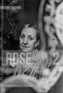 Rome, 1979. Actress Pupella Maggio / Roma, 1979. Lattrice Pupella Maggio - ©Marcello Mencarini/Rosebud2