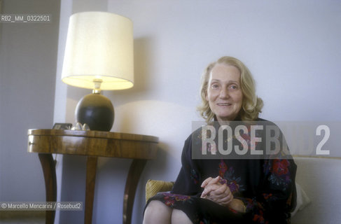 Rome, 1987. Italian anthropologist Ida Magli in her house / Roma, 1987. Lantropologa Ida Magli nella sua casa - ©Marcello Mencarini/Rosebud2