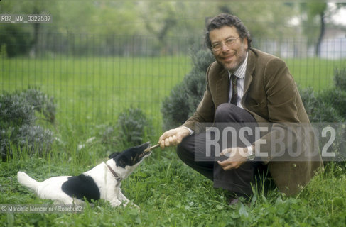 Rome, 1987. Italian ethologist Danilo Mainardi / Roma, 1987. Letologo Danilo Mainardi - ©Marcello Mencarini/Rosebud2