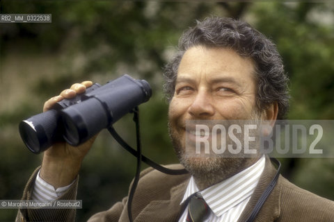 Rome, 1987. Italian ethologist Danilo Mainardi / Roma, 1987. Letologo Danilo Mainardi - ©Marcello Mencarini/Rosebud2