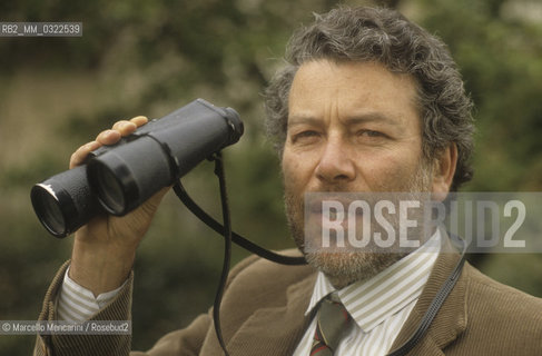 Rome, 1987. Italian ethologist Danilo Mainardi / Roma, 1987. Letologo Danilo Mainardi - ©Marcello Mencarini/Rosebud2