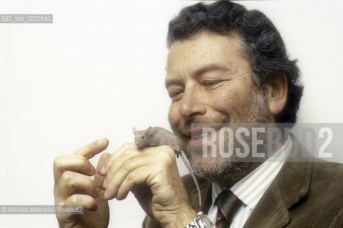 Rome, 1987. Italian ethologist Danilo Mainardi / Roma, 1987. Letologo Danilo Mainardi - ©Marcello Mencarini/Rosebud2