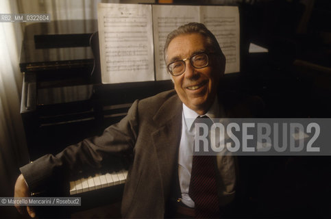 Italian composer Riccardo Malipiero (1988) / Il compositore Riccardo Malipiero (1988) - ©Marcello Mencarini/Rosebud2