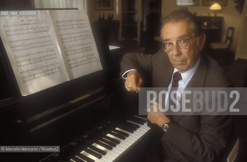 Italian composer Riccardo Malipiero (1988) / Il compositore Riccardo Malipiero (1988) - ©Marcello Mencarini/Rosebud2