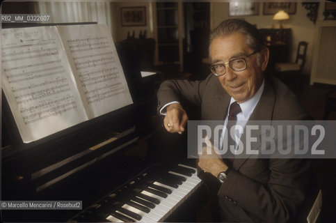 Italian composer Riccardo Malipiero (1988) / Il compositore Riccardo Malipiero (1988) - ©Marcello Mencarini/Rosebud2