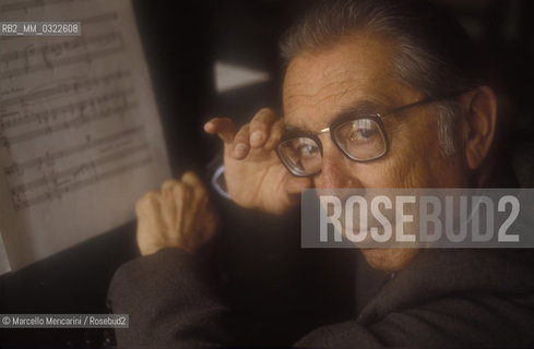 Italian composer Riccardo Malipiero (1988) / Il compositore Riccardo Malipiero (1988) - ©Marcello Mencarini/Rosebud2