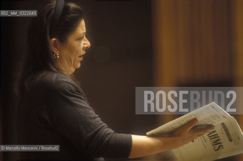 Rome, 1992. Italian operatic contralto Bernadette Manca di Nissa / Roma, 1992. Il contralto Bernadette Manca di Nissa - ©Marcello Mencarini/Rosebud2