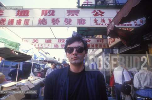 Sanremo in the World Tour 1990. Italian pop singer Pino Mango in New York / Sanremo nel mondo 1990. Il cantante Pino Mango a New York - ©Marcello Mencarini/Rosebud2