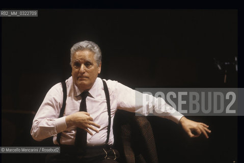 Italian conductor Franco Mannino during a rehearsal (about 1988) / Il direttore dorchestra Franco Mannino durante una prova (1988 circa) - ©Marcello Mencarini/Rosebud2