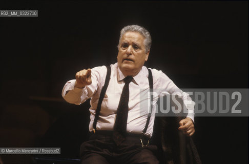 Italian conductor Franco Mannino during a rehearsal (about 1988) / Il direttore dorchestra Franco Mannino durante una prova (1988 circa) - ©Marcello Mencarini/Rosebud2