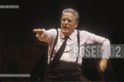 Italian conductor Franco Mannino during a rehearsal (about 1988) / Il direttore dorchestra Franco Mannino durante una prova (1988 circa) - ©Marcello Mencarini/Rosebud2