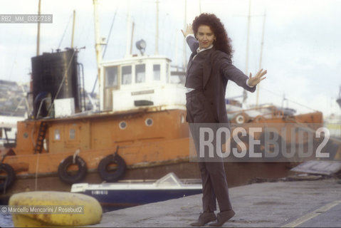 Sanremo Music Festival 1988. Italian pop singer Fiorella Mannoia / Festival di Sanremo 1988. La cantante Fiorella Mannoia  - ©Marcello Mencarini/Rosebud2