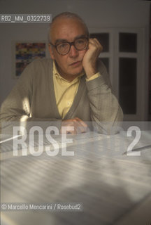 Italian composer Giacomo Manzoni, 1995 / Ilcompositore Giacomo Manzoni, 1995 - ©Marcello Mencarini/Rosebud2