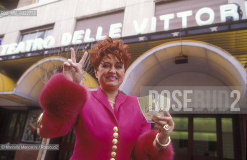 Roma, 1990. Wanna Marchi - ©Marcello Mencarini/Rosebud2