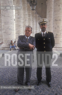 Vatican City, 1999. Enrico Marinelli, police officer responsible for the security of Pope John Paul II / Città del Vaticano, 1999. Il prefetto Enrico Marinelli, responsabile della sicurezza di papa Giovanni Paolo II - ©Marcello Mencarini/Rosebud2