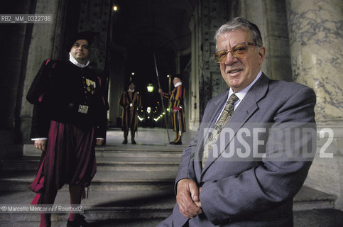 Vatican City, 1999. Enrico Marinelli, police officer responsible for the security of Pope John Paul II / Città del Vaticano, 1999. Il prefetto Enrico Marinelli, responsabile della sicurezza di papa Giovanni Paolo II - ©Marcello Mencarini/Rosebud2