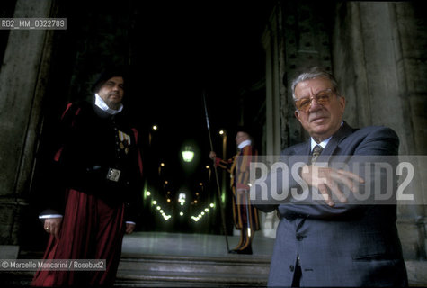 Vatican City, 1999. Enrico Marinelli, police officer responsible for the security of Pope John Paul II / Città del Vaticano, 1999. Il prefetto Enrico Marinelli, responsabile della sicurezza di papa Giovanni Paolo II - ©Marcello Mencarini/Rosebud2