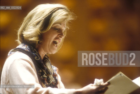 Rome, 1995. British soprano Margaret Marshall / Roma, 1995. Il soprano inglese Margaret Marshall - ©Marcello Mencarini/Rosebud2