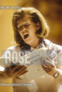 Rome, 1995. British soprano Margaret Marshall / Roma, 1995. Il soprano inglese Margaret Marshall - ©Marcello Mencarini/Rosebud2