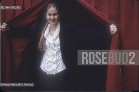 Sferisterio in Macerata, 1991. Italian conductor Elisabetta Maschio / Sferisterio di Macerata 1991. Il direttore dorchestra Elisabetta Maschio - ©Marcello Mencarini/Rosebud2