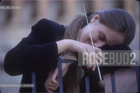 Sferisterio in Macerata, 1991. Italian conductor Elisabetta Maschio / Sferisterio di Macerata 1991. Il direttore dorchestra Elisabetta Maschio - ©Marcello Mencarini/Rosebud2