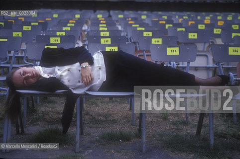 Sferisterio in Macerata, 1991. Italian conductor Elisabetta Maschio / Sferisterio di Macerata 1991. Il direttore dorchestra Elisabetta Maschio - ©Marcello Mencarini/Rosebud2