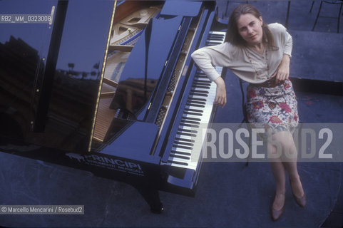 Sferisterio in Macerata, 1991. Italian conductor Elisabetta Maschio / Sferisterio di Macerata 1991. Il direttore dorchestra Elisabetta Maschio - ©Marcello Mencarini/Rosebud2