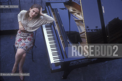 Sferisterio in Macerata, 1991. Italian conductor Elisabetta Maschio / Sferisterio di Macerata 1991. Il direttore dorchestra Elisabetta Maschio - ©Marcello Mencarini/Rosebud2