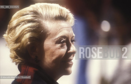 Rome, 1985. Italian actress Giulietta Masina / Roma, 1985. Lattrice Giulietta Masina - ©Marcello Mencarini/Rosebud2