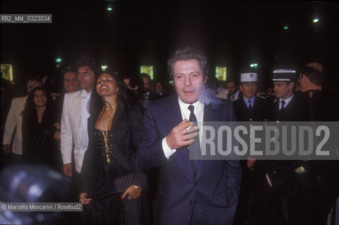 Cannes Film festival 1984. Italian actor Marcello Mastroianni, in competition with the movie Henry IV directed by Marco Bellocchio / Festival del Cinema di Cannes 1984. Lattore Marcello Mastroianni, in concorso con il film Enrico IV diretto da Marco Bellocchio - ©Marcello Mencarini/Rosebud2