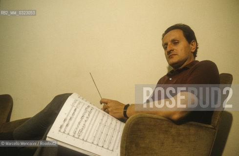 Rome, about 1985. Mexican conductor and composer Eduardo Mata / Roma, 1985 circa. Eduardo Mata, direttore dorchestra e compositore - ©Marcello Mencarini/Rosebud2