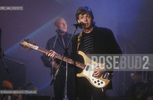 Sanremo Music Festival 1988. Paul McCartney guest at the Festival / Festival di Sanremo 1988. Paul McCartney ospite al Festival - ©Marcello Mencarini/Rosebud2