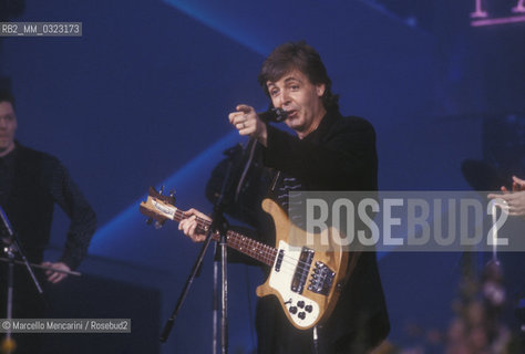 Sanremo Music Festival 1988. Paul McCartney guest at the Festival / Festival di Sanremo 1988. Paul McCartney ospite al Festival - ©Marcello Mencarini/Rosebud2