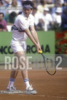 Rome, 1987. American tennis player John McEnroe / Roma, 1987. Il tennista John McEnroe - ©Marcello Mencarini/Rosebud2